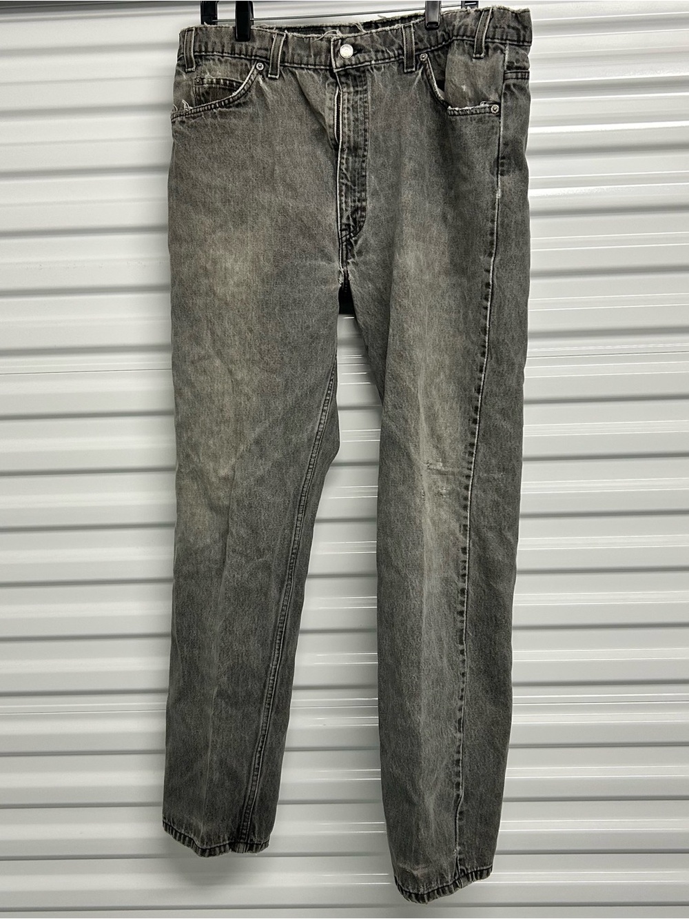 Levi's Men's Washed Gray Straight Jeans